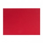 Elegante caja de regalo de cartón rígido con cierre magnético color rojo tercera vista