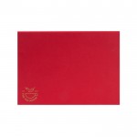 Elegante caja de regalo de cartón rígido con cierre magnético color rojo quinta vista