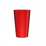Vasos reutilizables promocionales de color rojo