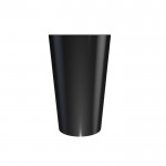 Vasos reutilizables promocionales de color negro