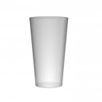 Vaso sin BPA con logotipo de color transparente