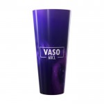 Vaso grande publicitario de color transparente con logo