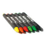 Caja de 6 lápices de colores cera personalizada color Multicolor