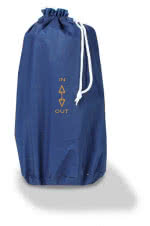 Impermeable publicitario para regalar color Azul segunda vista