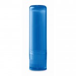 Bálsamos labiales personalizados baratos color azul transparente
