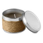 Velas aromáticas en caja de latón Marrón