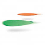 Frisbee promocional para empresas color Verde cuarta vista