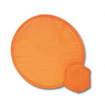 Disco flexible y plegable hecho de nylon en estuche a juego color naranja