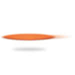 Disco flexible y plegable hecho de nylon en estuche a juego color naranja tercera vista
