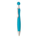 Bolígrafo ideal para merchandising deportivo color Azul Cielo