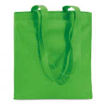 Bolsas personalizadas baratas para publicidad color Verde