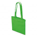 Bolsas personalizadas baratas para publicidad color Verde segunda vista