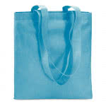 Bolsas personalizadas baratas para publicidad color Turquesa