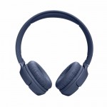 Auriculares de diadema con carga rápida y autonomía 57h JBL Tune 520BT color azul vista frontal