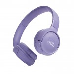 Auriculares de diadema con carga rápida y autonomía 57h JBL Tune 520BT color morado vista principal