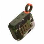 Altavoz Bluetooth ultraportátil con sonido claro y fuerte JBL GO4 color camouflage vista principal