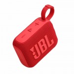 Altavoz Bluetooth ultraportátil con sonido claro y fuerte JBL GO4 color rojo vista principal