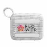 Altavoz Bluetooth ultraportátil con sonido claro y fuerte JBL GO4 color blanco