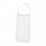Camiseta deportivo infantil con etiqueta removible 140 g/m2 Roly color blanco vista lateral