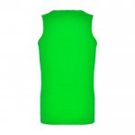 Camiseta deportivo infantil con etiqueta removible 140 g/m2 Roly color verde lima segunda vista trasera
