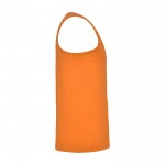 Camiseta deportivo infantil con etiqueta removible 140 g/m2 Roly color naranja fluorescente segunda vista lateral