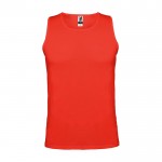 Camiseta deportivo infantil con etiqueta removible 140 g/m2 Roly color rojo
