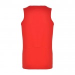 Camiseta deportivo infantil con etiqueta removible 140 g/m2 Roly color rojo segunda vista trasera