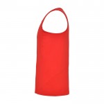 Camiseta deportivo infantil con etiqueta removible 140 g/m2 Roly color rojo vista lateral