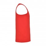 Camiseta deportivo infantil con etiqueta removible 140 g/m2 Roly color rojo segunda vista lateral