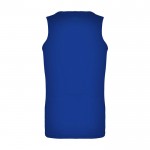 Camiseta deportivo infantil con etiqueta removible 140 g/m2 Roly color azul real segunda vista trasera