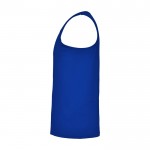 Camiseta deportivo infantil con etiqueta removible 140 g/m2 Roly color azul real vista lateral