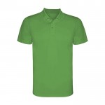 Polo técnico infantil de poliéster en punto piqué 150 g/m2 Roly color verde manzana