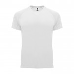 Camiseta técnica de poliéster 100% para niños 135 g/m2 Roly color blanco