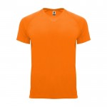 Camiseta técnica de poliéster 100% para niños 135 g/m2 Roly color naranja fluorescente