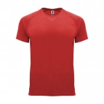 Camiseta técnica de poliéster 100% para niños 135 g/m2 Roly color rojo