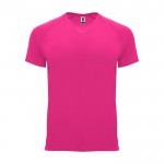 Camiseta técnica de poliéster 100% para niños 135 g/m2 Roly color fucsia fluorescente