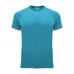 Camiseta técnica de poliéster 100% para niños 135 g/m2 Roly color turquesa