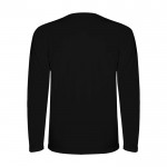 Camiseta técnica deportiva para niños de manga larga 150 g/m2 Roly color negro segunda vista trasera