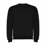 Jersey para niños de algodón y poliéster en punto 280 g/m2 Roly color negro