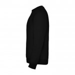 Jersey para niños de algodón y poliéster en punto 280 g/m2 Roly color negro vista lateral