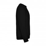 Jersey para niños de algodón y poliéster en punto 280 g/m2 Roly color negro segunda vista lateral