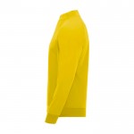 Sudadera infantil de manga larga con cremallera corta 200 g/m2 Roly color amarillo vista lateral