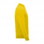 Sudadera infantil de manga larga con cremallera corta 200 g/m2 Roly color amarillo segunda vista lateral