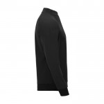 Sudadera infantil de manga larga con cremallera corta 200 g/m2 Roly color negro segunda vista lateral