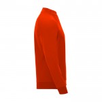 Sudadera infantil de manga larga con cremallera corta 200 g/m2 Roly color rojo segunda vista lateral