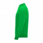 Sudadera infantil de manga larga con cremallera corta 200 g/m2 Roly color verde vista lateral