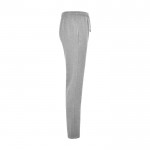 Pantalón deportivo para niños de algodón y poliéster 280 g/m2 Roly color gris claro jaspeado segunda vista lateral