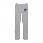 Pantalón deportivo para niños de algodón y poliéster 280 g/m2 Roly color gris claro jaspeado vista impresión serigrafía
