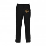 Pantalón deportivo para niños de algodón y poliéster 280 g/m2 Roly color negro vista impresión serigrafía