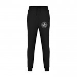 Pantalón infantil sport de algodón y poliéster con pernera 280 g/m2 Roly color negro vista impresión serigrafía